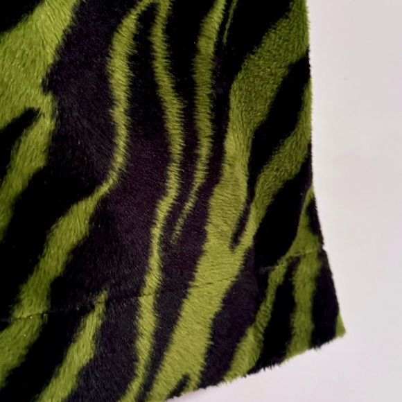 Vintage Faux Fur Zebraprint Mini Skirt - Picture 4 of 5